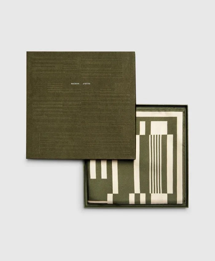 Maison d'Etto Moss Green Stable Scarf