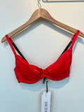 Emma Harris Grace Red Silk Balcony Bra