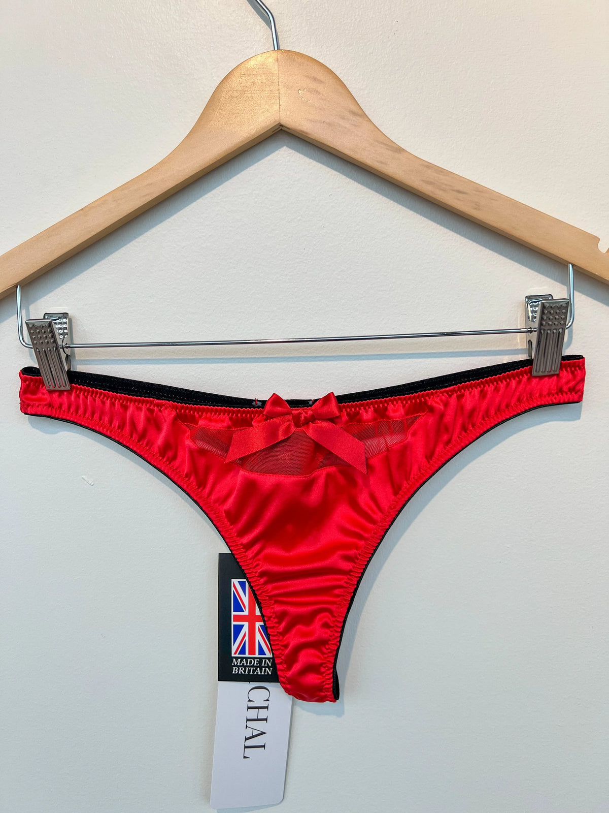 Emma Harris Grace Red Silk Thong