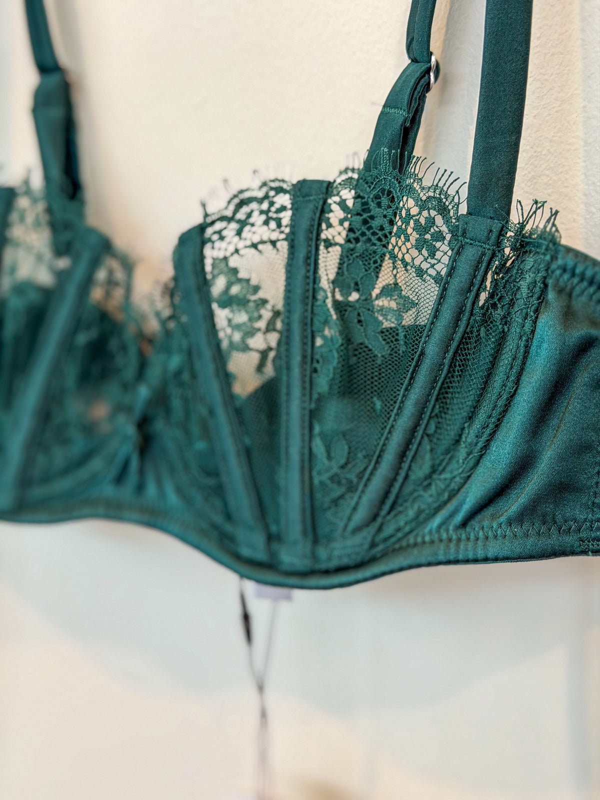 Fleur du Mal Frankie Lace Boned Balconette