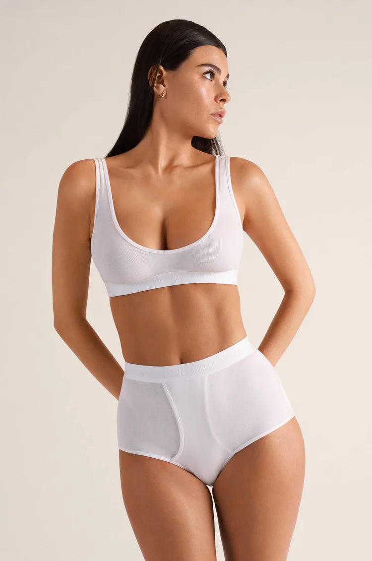 Kiki de Montparnasse Le Boy Soft Cup Bra in cotton rib