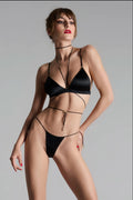 Maison Close French Kiss Black Mini Thong