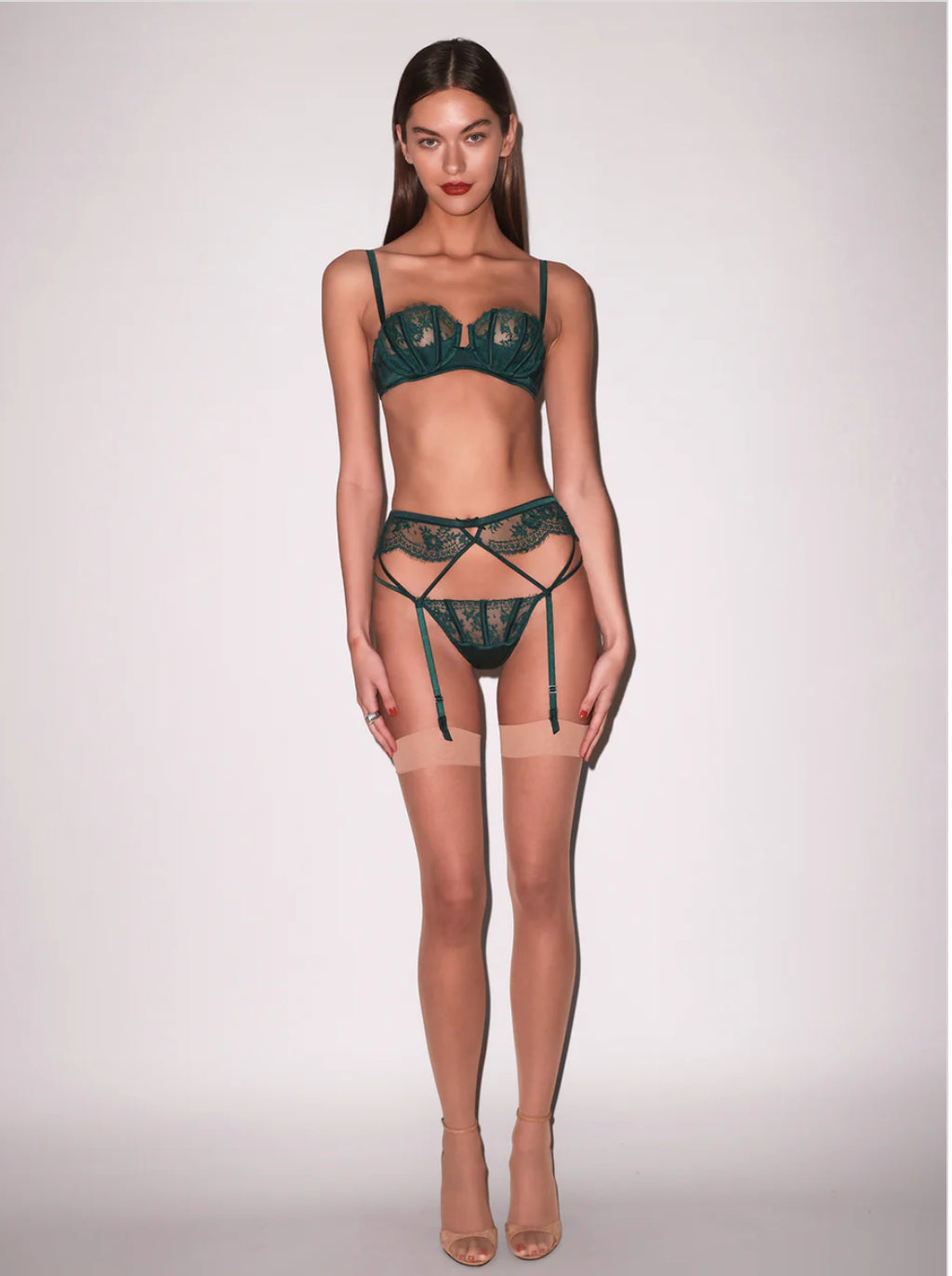 Fleur du Mal Frankie Lace Boned Balconette