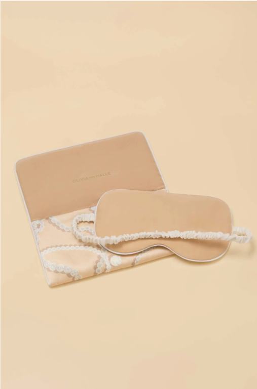 Olivia von Halle Audrey Silk Sleep Mask – detail view