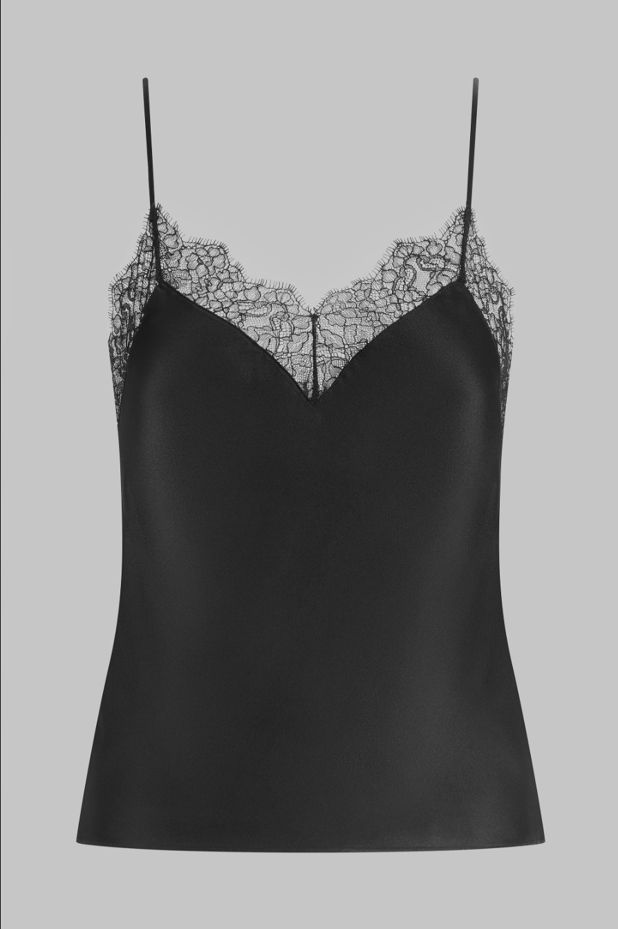 Maison Close Rendez-Vous Silk Camisole – detail view