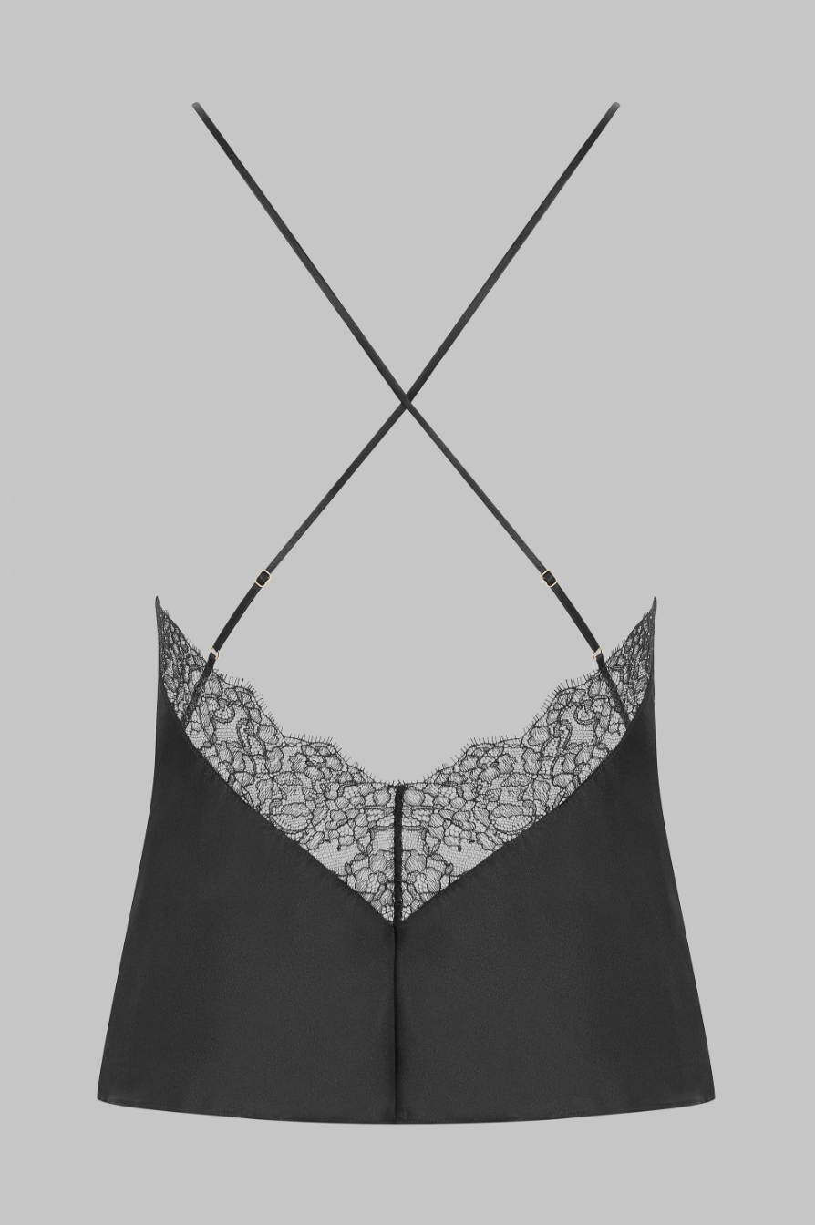 Maison Close Rendez-Vous Silk Camisole – detail view