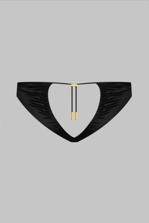 Maison Close French Kiss Black Open Panty – detail view