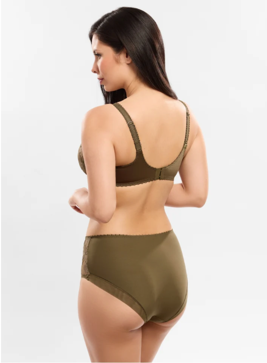 Empreinte ALIX Bronze Low-necked Bra – back view