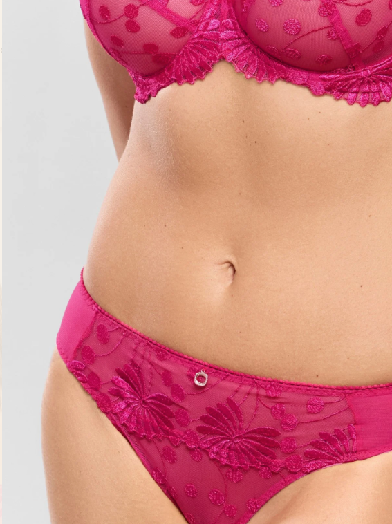 Empreinte Tess String Thong in Rose Samba – back view