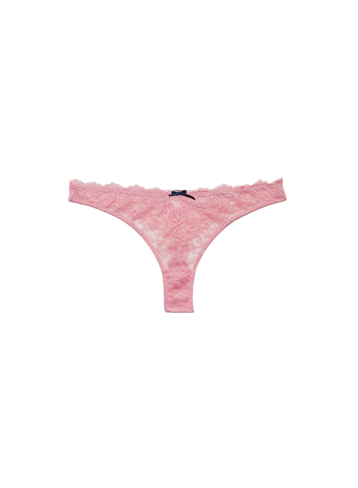 Fleur Du Mal Bianca Lace Thong – back view