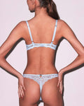Fleur Du Mal Bianca Lace Thong – back view
