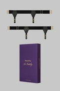 SCANDAL Le Gatsby Sock Garters with gold-tone hardware