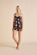 Olivia von Halle Bella Bringham Silk Cami and Short Pajama Set
