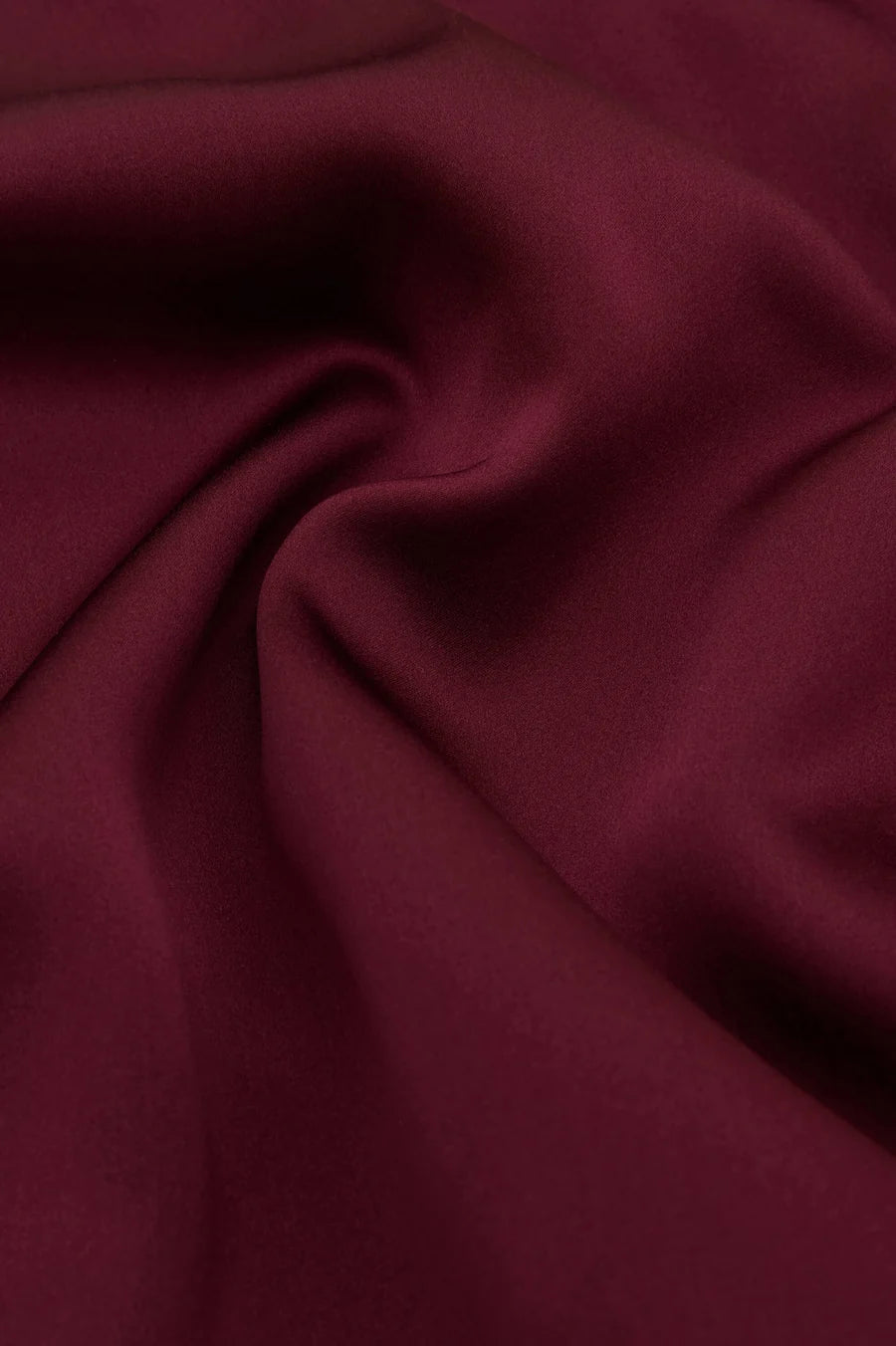 Olivia Von Halle Etta Raison Burgundy Silk Cami and Short Set – detail view