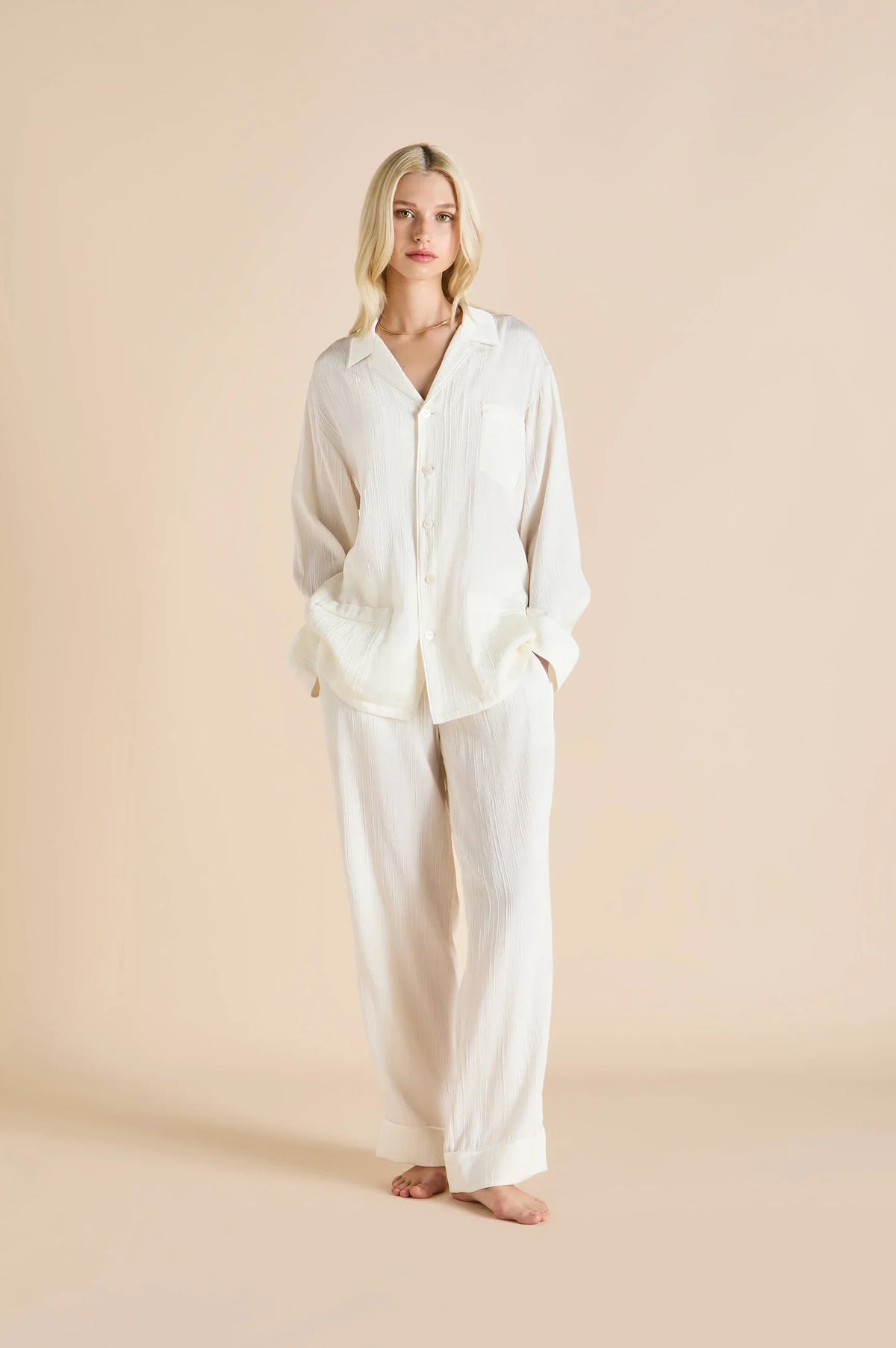 Olivia von Halle Yves Tabitha Silk Pajama Set